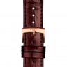 Коричневый кожаный ремешок Tissot T600043014 / T610043025, теленок, 20/18 мм, розовая пряжка, для часов Tissot Carson T122.417.36.011.00, T122417