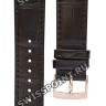 Коричневый кожаный ремешок Tissot T600043014 / T610043025, теленок, 20/18 мм, розовая пряжка, для часов Tissot Carson T122.417.36.011.00, T122417