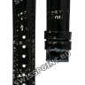 Черный кожаный глянцевый ремешок Certina C610021650, теленок, 15/14, без замка, для часов Certina DS Action C032.051.16.056.00