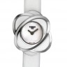 Белый сатиновый ремешок Tissot T610014601, 12/12, без замка, для часов Tissot Flower Power G346 T03.1.555.80