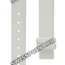 Белый сатиновый ремешок Tissot T610014601, 12/12, без замка, для часов Tissot Flower Power G346 T03.1.555.80