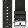 Черный каучуковый ремешок с кожаной накладкой Tissot T600047413, 22/22, черная пряжка, для часов Tissot T-Sport T135.417.37.051.03 T-Race Cycling -Tour de France