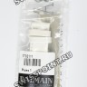 Белый кожаный ремешок Balmain B1732111, 19/16, с полукруглым вырезом, без замка, для часов Balmain Miss Balmain 7719