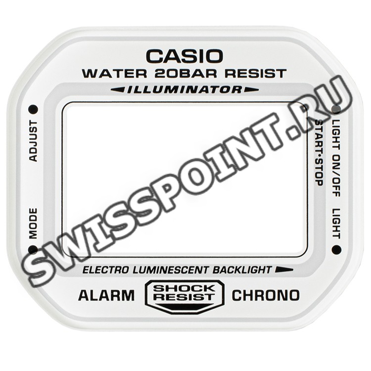 Минеральное стекло Casio 10567562 с принтом для часов Casio DW-5600MW-7