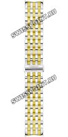 Двухцветный стальной браслет Tissot T605037270, сталь/желтый, для часов Tissot Bridgeport T097.427