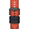 Оранжевый кожаный ремешок Tissot T600043105 / T610043106, теленок, 22/22, черная пряжка, Spalding, для часов Tissot Chrono XL T116.617.36.051.08, T116.617.36.051.12, T116617