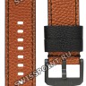 Оранжевый кожаный ремешок Tissot T600043105 / T610043106, теленок, 22/22, черная пряжка, Spalding, для часов Tissot Chrono XL T116.617.36.051.08, T116.617.36.051.12, T116617