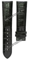 Черный кожаный ремешок Longines L682109406, теленок, 23/20 XL, удлиненный, без замка, для часов Longines DolceVita Classic L5.680.0, L5.680.4, L7.877.6
