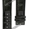 Черный кожаный ремешок Longines L682109406, теленок, 23/20 XL, удлиненный, без замка, для часов Longines DolceVita Classic L5.680.0, L5.680.4, L7.877.6