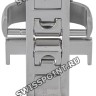 Стальной раскладной замок Tissot T640027228, 18 мм, для кожаного ремешка часов Tissot