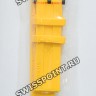 Желтый силиконовый ремешок Tissot T603048238, 22/22, черная пряжка, для часов Tissot T-Sport T135.417.37.051.03 T-Race Cycling Tour de France