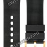 Черный каучуковый ремешок Certina C603019602, розовая пряжка, для часов Certina DS Eagle C023.727.37.051.00