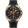 Черный каучуковый ремешок Certina C603019602, розовая пряжка, для часов Certina DS Eagle C023.727.37.051.00