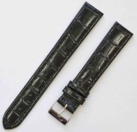 Черный кожаный ремешок Stailer 1011-1811 (18/16мм)