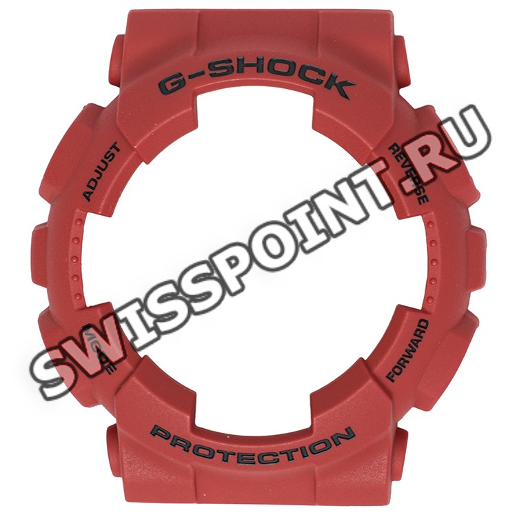 Красный рант корпуса часов Casio 10395289 для часов Casio GA-100B-4A, GA-100C-4A, GA-110FC-1A, GA-120TR-4A