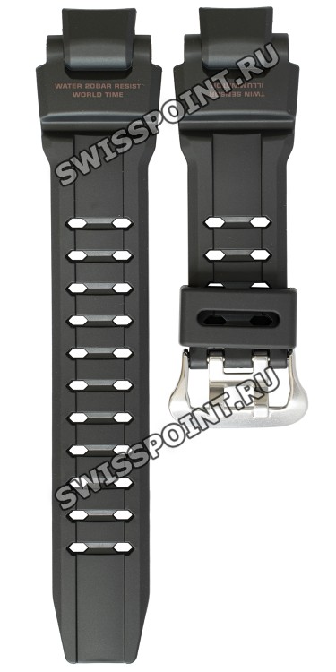 Черный полимерный ремешок Casio 10536680 для часов Casio GA-1100RG-1A