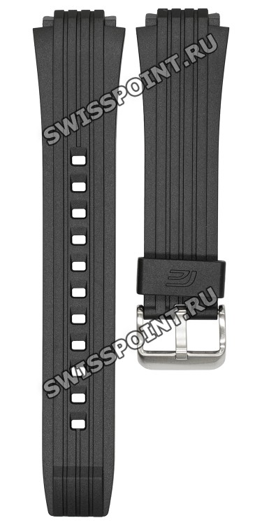 Черный полимерный ремешок Casio 10655190 для часов Casio ECB-950MP-1A, ECB-950YMP-1A