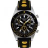 Черный кожаный ремешок Tissot T610014548, теленок, 20/18, с отверстиями, желтая изнанка, без замка, для часов Tissot PRS 516 T91.1.428, J564/664, J565/665