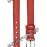 Красный кожаный ремешок Tissot T600048094, 10/8, с вырезом 6 мм, стальная пряжка, для часов Tissot T-Lady T140.009.16.111.00 Lovely