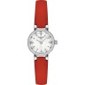 Красный кожаный ремешок Tissot T600048094, 10/8, с вырезом 6 мм, стальная пряжка, для часов Tissot T-Lady T140.009.16.111.00 Lovely