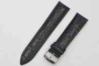 Черный кожаный ремешок Stailer 3341-2211 (22/20мм)