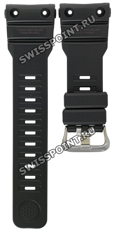 Черный полимерный ремешок Casio 10536681 для часов Casio GN-1000RG-1A