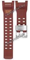 Красный полимерный ремешок Casio 10664305 для часов Casio GWG-B1000-1A4