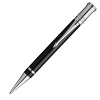 Ручка PARKER S0690650 Duofold - Black PT, шариковая ручка, M, BL (№ 46)