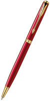 1859473 Шариковая ручка Parker Sonnet Slim `13 K439, Red Laquer GT, стержень: MBlack (№ 301)