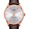 Коричневый кожаный ремешок Tissot T610036040, под крокодила, 21/18 мм, без замка, для часов Tissot Chemin des Tourelles Powermatic 80 T099.407