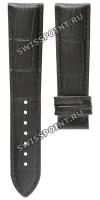 Коричневый кожаный ремешок Tissot T610036040, под крокодила, 21/18 мм, без замка, для часов Tissot Chemin des Tourelles Powermatic 80 T099.407