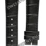 Черный кожаный ремешок Longines L682109650, теленок, удлиненный, 20/16 XL, без замка, для часов Longines DolceVita Classic L3.602.5, L3.603.4, L3.603.5, L4.647.4, L5.655.0, L5.655.4, L5.655.6, L5.655.7, L5.657.4, L5.657.6, L5.661.0, L5.661.4