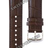Коричневый кожаный ремешок Casio 10441948, 22/20, стальная пряжка, для часов Casio EFR-526