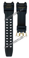 Черный полимерный ремешок Casio 10570740, желтая пряжка, для часов Casio GR-B100GB-1A