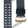Черный полимерный ремешок Casio 10570740, желтая пряжка, для часов Casio GR-B100GB-1A