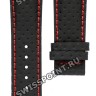 Черный кожаный ремешок Tissot T610028063, теленок, 21/18, без замка, для часов Tissot T-Race T027.414, T027.417