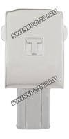 Стальной раскладной замок Tissot T640027370, полированный, 20 мм, для каучукового ремешка часов Tissot