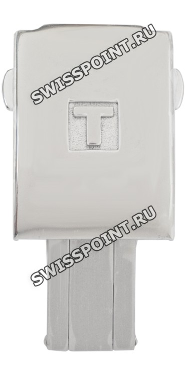Стальной раскладной замок Tissot T640027370, полированный, 20 мм, для каучукового ремешка часов Tissot