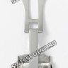 Стальной раскладной замок Tissot T640027370, полированный, 20 мм, для каучукового ремешка часов Tissot