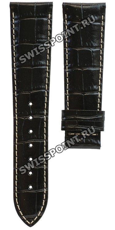 Черный кожаный ремешок Certina C610014022, теленок, имитация крокодила, 22/18, без замка, для часов Certina DS Podium Square C001.510