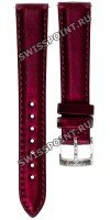 Бордовый синтетический ремешок Tissot T604048061, 16/14, стальная пряжка, для часов Tissot T-Lady T143.210.17.331.00 Every Time