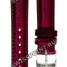 Бордовый синтетический ремешок Tissot T604048061, 16/14, стальная пряжка, для часов Tissot T-Lady T143.210.17.331.00 Every Time