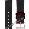 Бордовый синтетический ремешок Tissot T604048061, 16/14, стальная пряжка, для часов Tissot T-Lady T143.210.17.331.00 Every Time