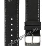 Черный кожаный ремешок Tissot T600013489, телёнок, 19/18 мм, стальная пряжка, для часов PR 50 2000 J378