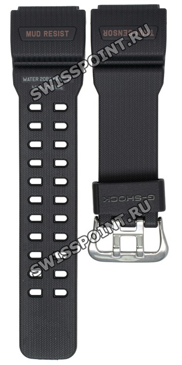 Черный полимерный ремешок Casio 10536682 для часов Casio GG-1000RG-1A