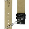 Черный кожаный ремешок Longines L682101281, 15/14, без замка, для часов Longines La Grande Classique L4.510.2, L4.510.4