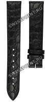 Черный кожаный ремешок Longines L682101281, 15/14, без замка, для часов Longines La Grande Classique L4.510.2, L4.510.4
