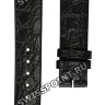 Черный кожаный ремешок Longines L682101281, 15/14, без замка, для часов Longines La Grande Classique L4.510.2, L4.510.4