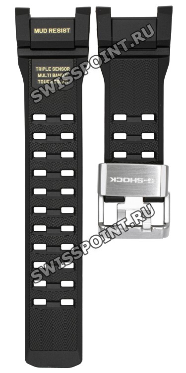Черный полимерный ремешок Casio 10664306 для часов Casio GWG-B1000-1A