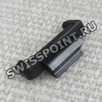 Черная оконцовка, адаптер текстильного ремешка Casio 10666678, 21 мм, для часов Casio DW-5600BCE-1 Черная оконцовка, адаптер текстильного ремешка Casio 10666678, 21 мм, для часов Casio DW-5600BCE-1